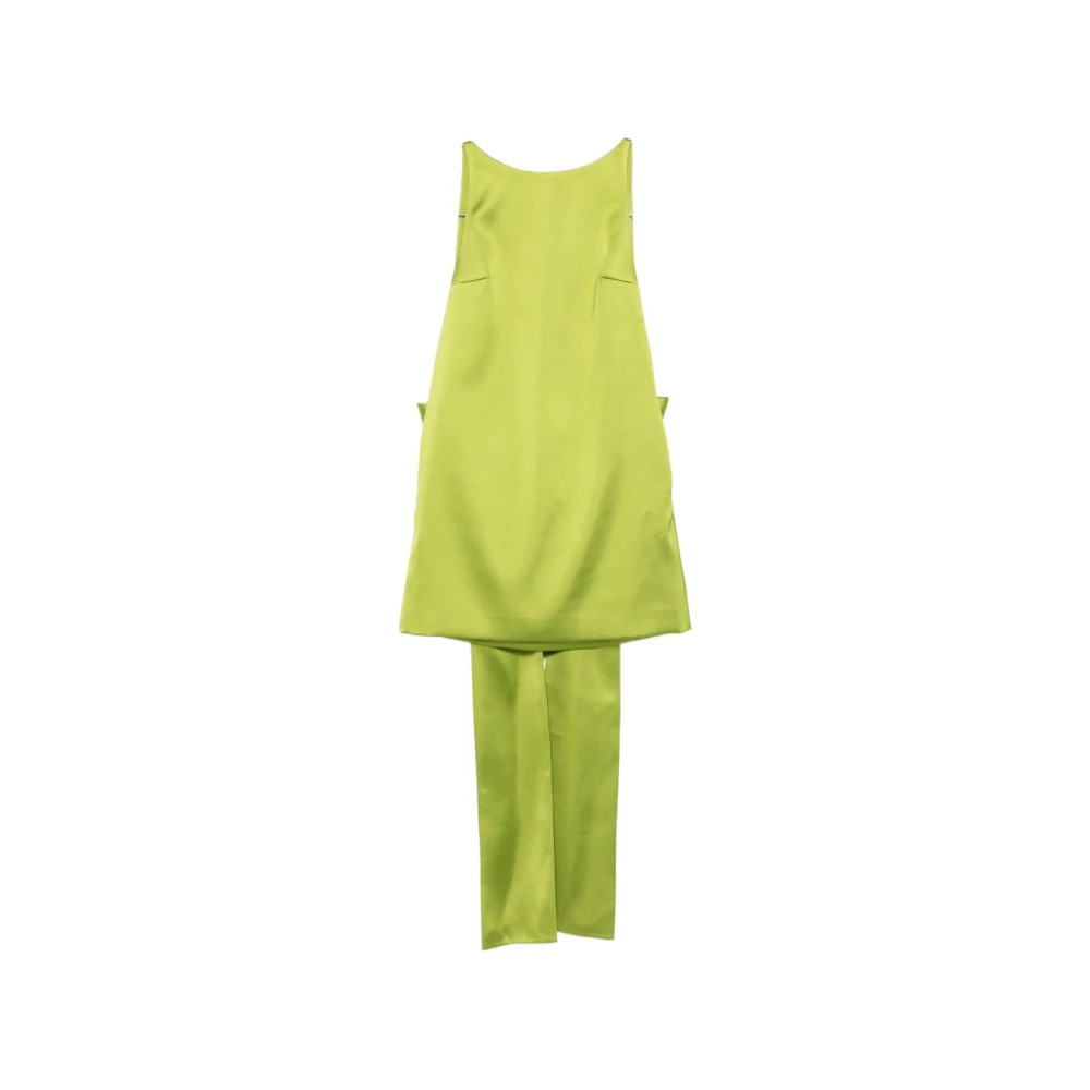 Self Portrait - Mini-Kleid Aus Satin Mit Schleifen-Detail - Dresses - Damen - Grün - Xs - Bild 6
