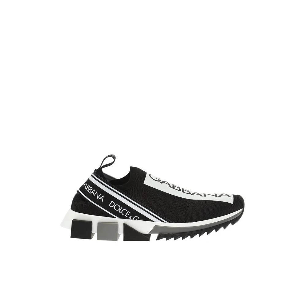 Dolce & Gabbana Damen Schwarz - Sorrento Sneakers Mit Logo - Shoes - K - 37 Eu