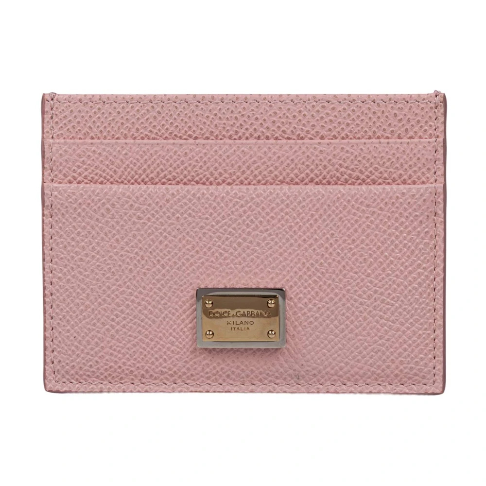 Dolce & Gabbana Damen Rosa - Kartenetui Aus Kalbsleder - Accessories - One Size