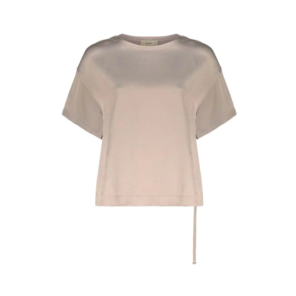 Herno Damen Beige - Acetate Blouse - Blouses & Shirts - 2XL