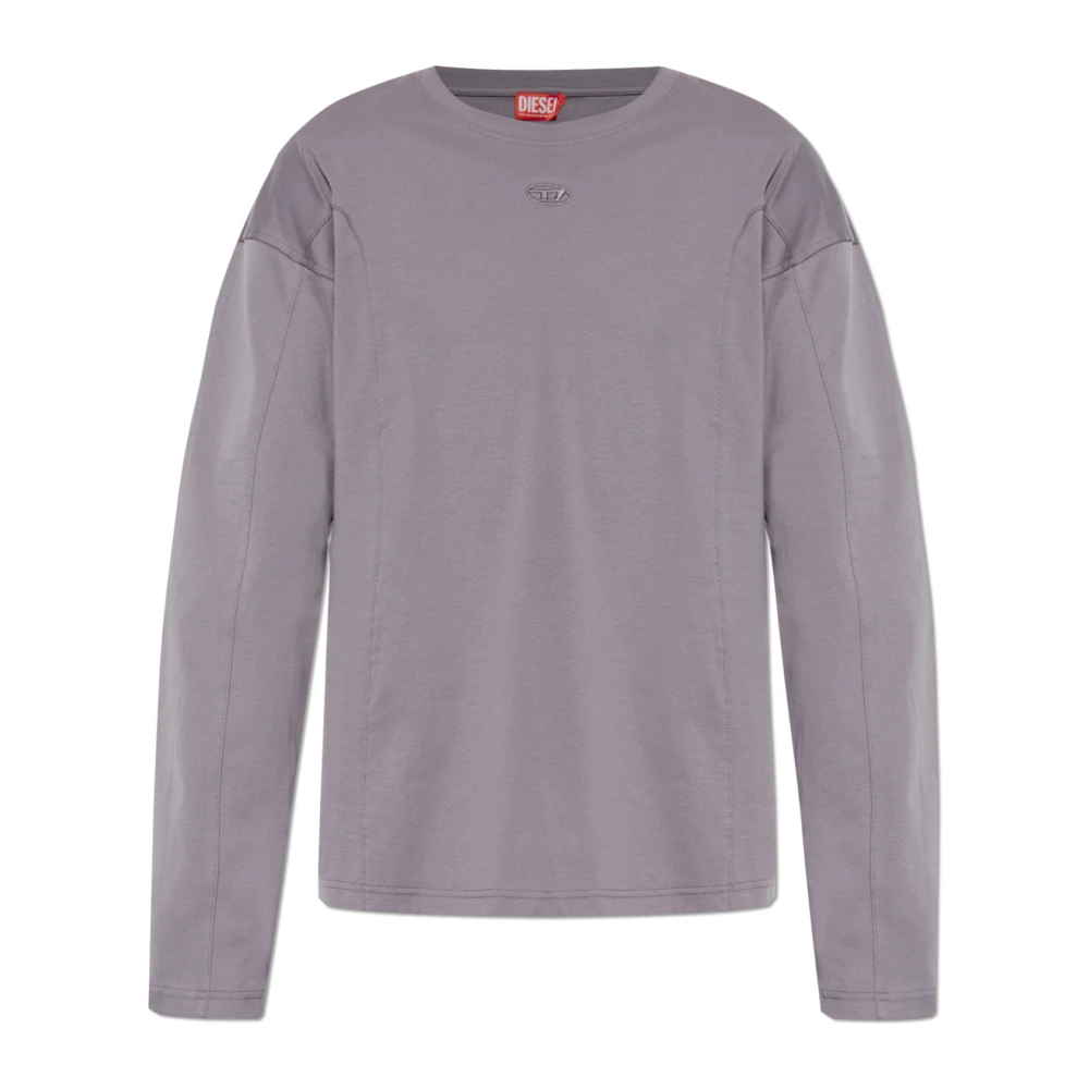 Diesel - T-Boxt-Ls-Int Langarm-T-Shirt - Tops -Herren -Lila -Xs