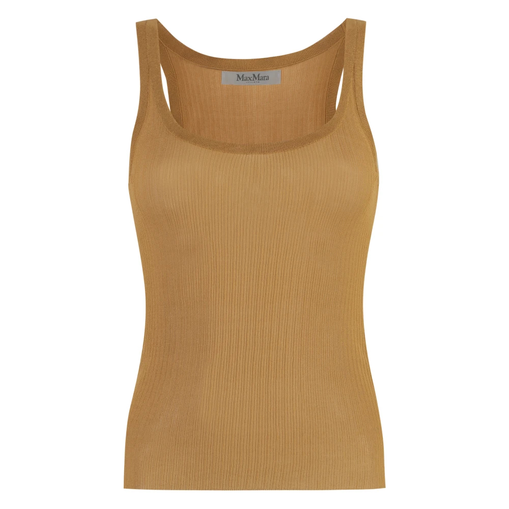 Max Mara Damen Beige - Bastia Seidentop - Tops - L