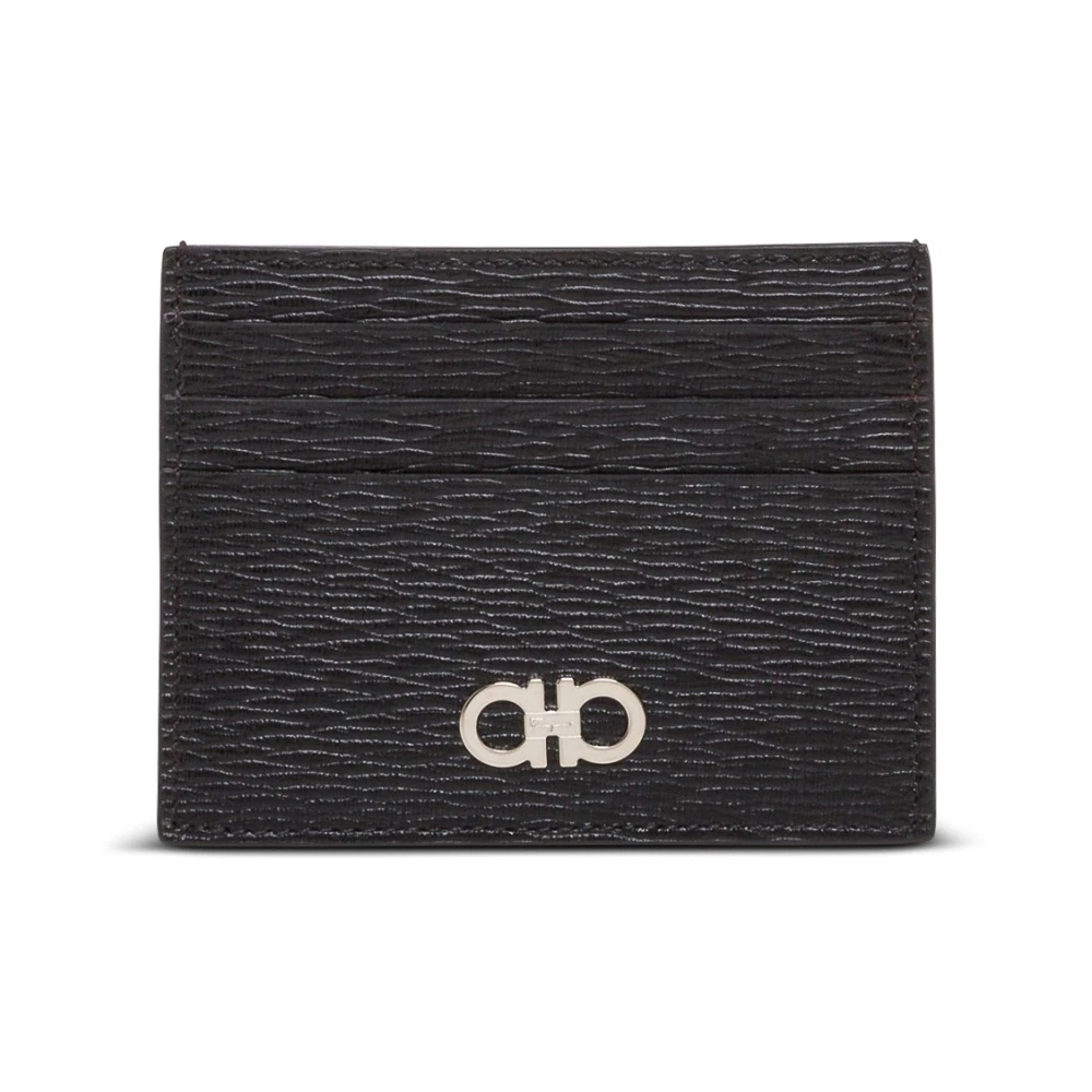 Ferragamo Herren Schwarz Gancini-Kreditkartenetui - Bild 3