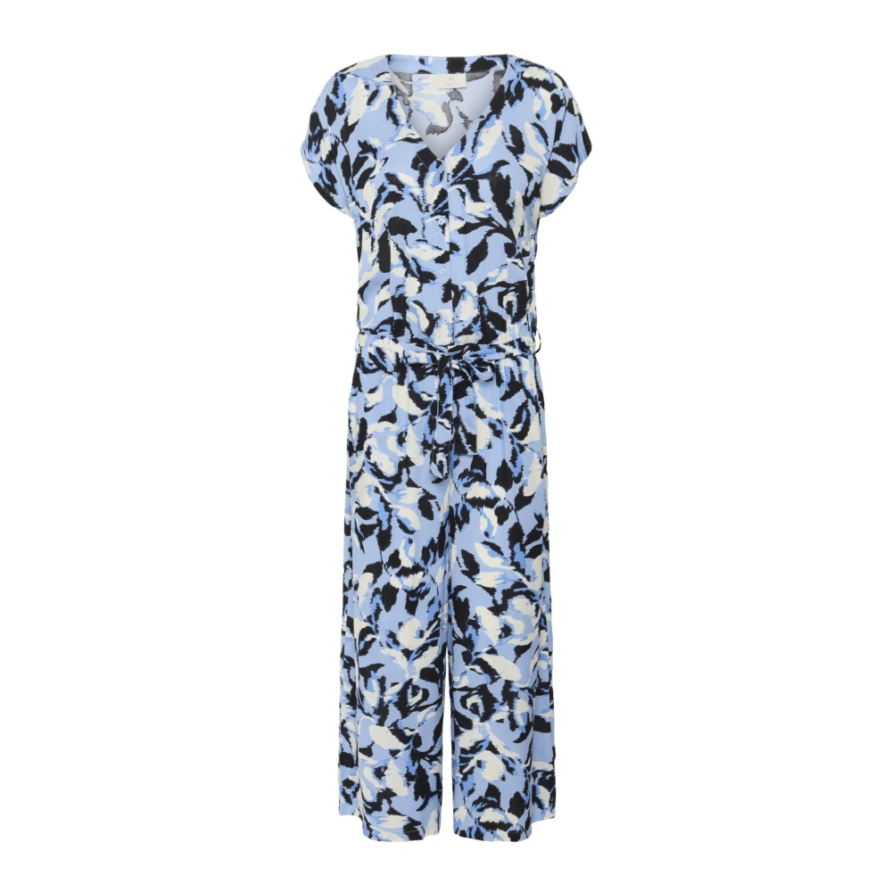 Kaffe Damen Blau Jumpsuit "Damen Overall Kamira", Gr. 42, N-Gr, ( Flower Print), Obermaterial: 100% Viskose Lenzing Ecovero Cv Lenzecov., Over... - Bild 4