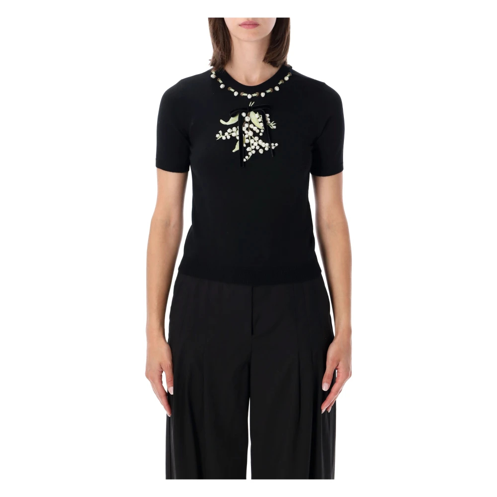 Valentino Garavani - Intario Mimosa Strick - Knitwear - Damen - Schwarzk - S