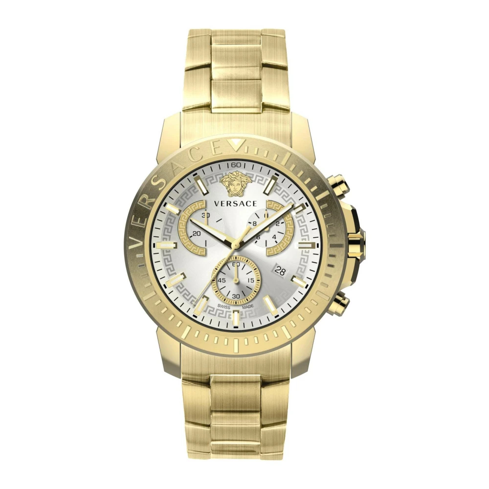 Versace - New Chrono 45Mm Chronograph - Accessories - Herren - Gelb - One Size - Bild 4