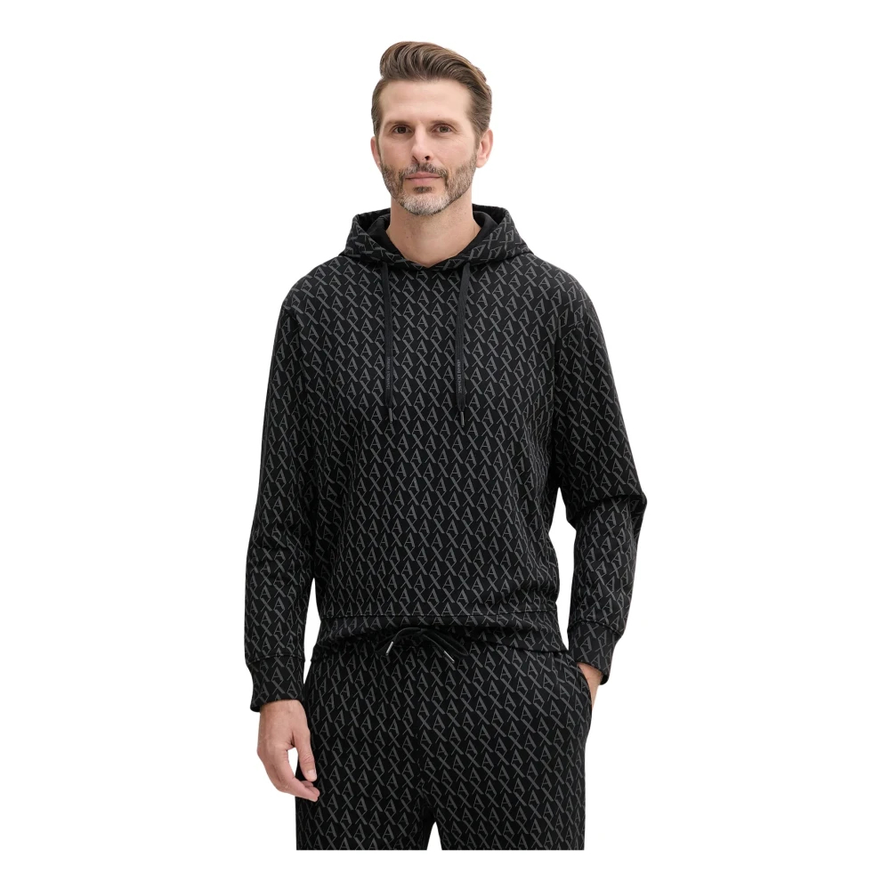Armani Exchange Herren Schwarz Sweatshirt Xm001225 Af11847 Fc026 Regular Fit - Bild 4