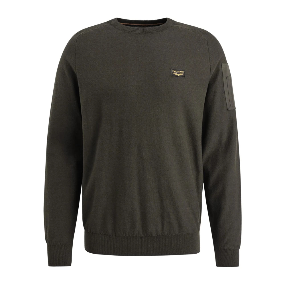 PME Legend Herren Rundhals Pullover R-NECK AMERICAN CLASSIC - Regular Fit - Bild 6