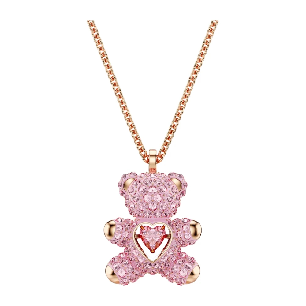 Swarovski Kette mit Anhänger Damen Teddy Rosa Roségold 5642976 - Image 3