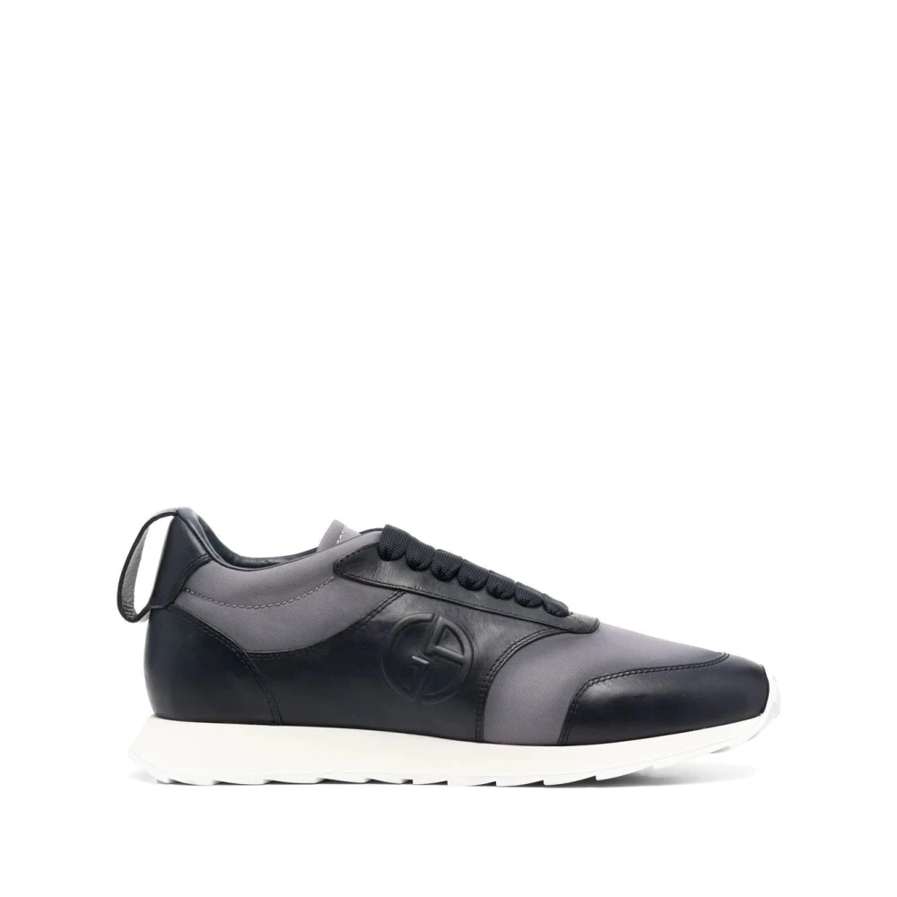 Giorgio Armani Herren Blau - E Elegante Geschlossene Flache Sneaker Sneaker - Shoes - 44 Eu