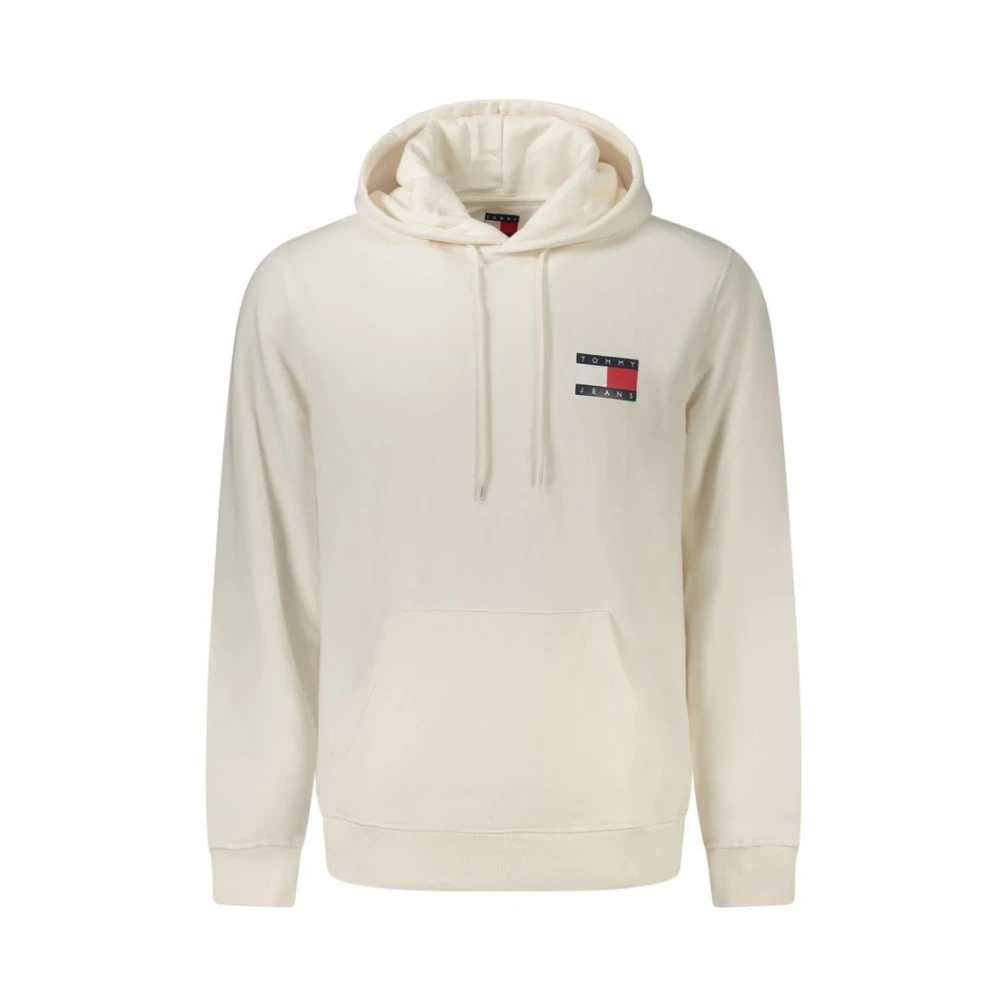 Tommy Hilfiger Weißes Baumwoll-Herren Kapuzensweatshirt Groß - Bild 5