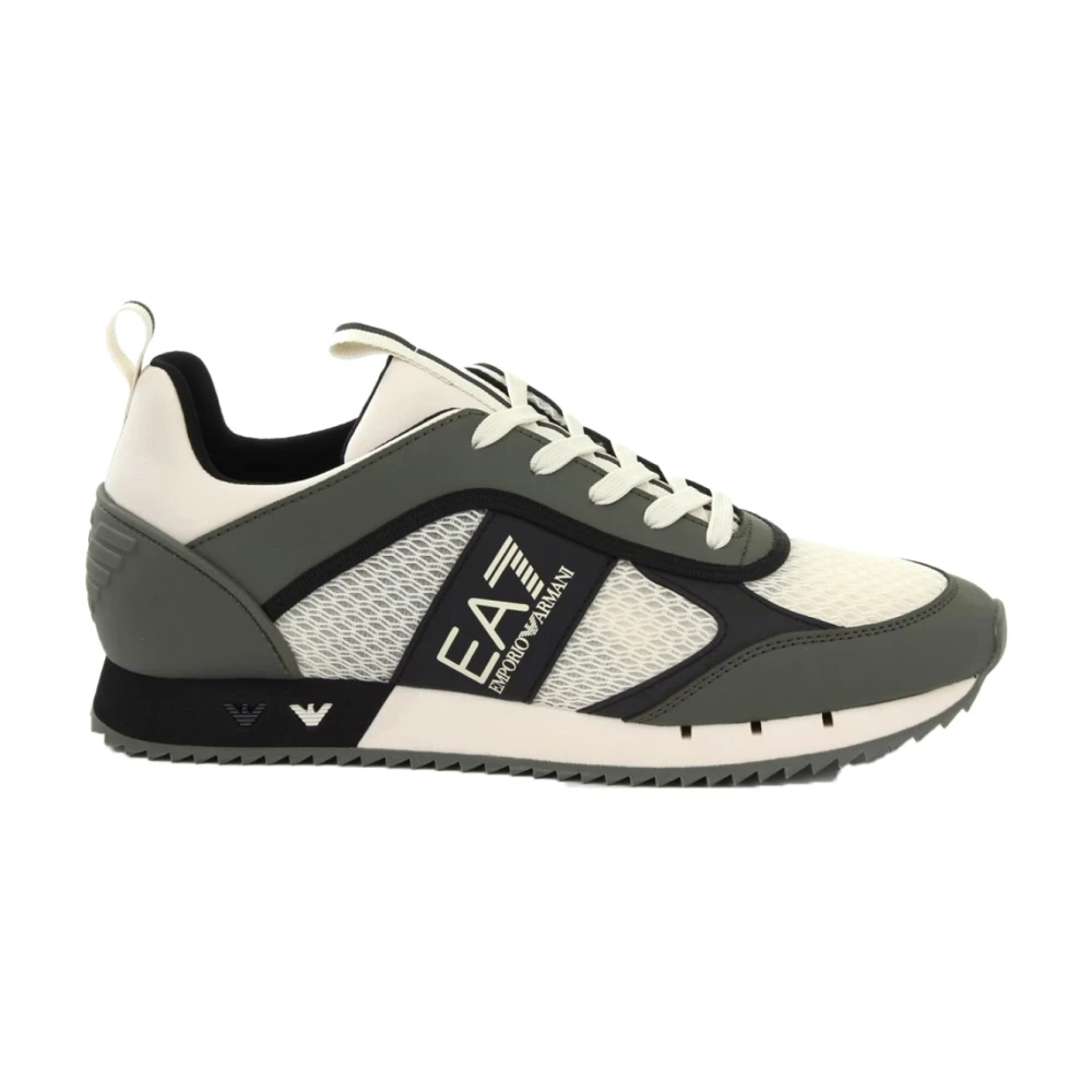 Emporio Armani Ea7 Herren Grün - Zweifarbige Sneakers - Sneakers - Shoes - 45 Eu
