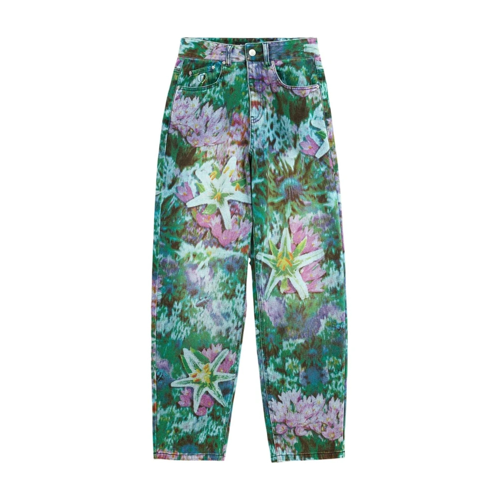 Desigual Damen Multicolor - Jeans Mit Blumenmuster - Reißverschluss Und Knopfverschluss - Jeans - Mehrfarbig -M