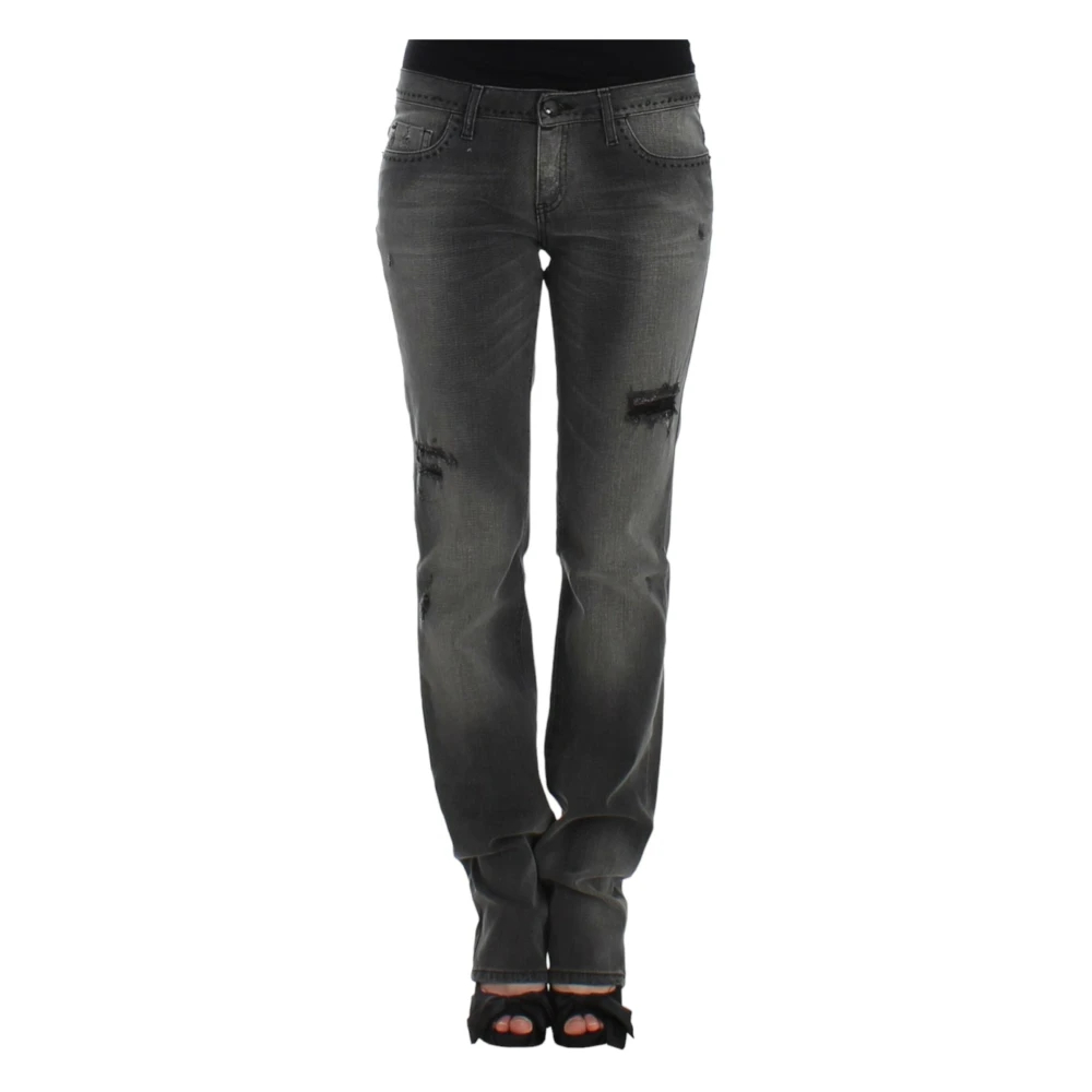 Costume National Women's Gray Slim-Fit Jeans W27