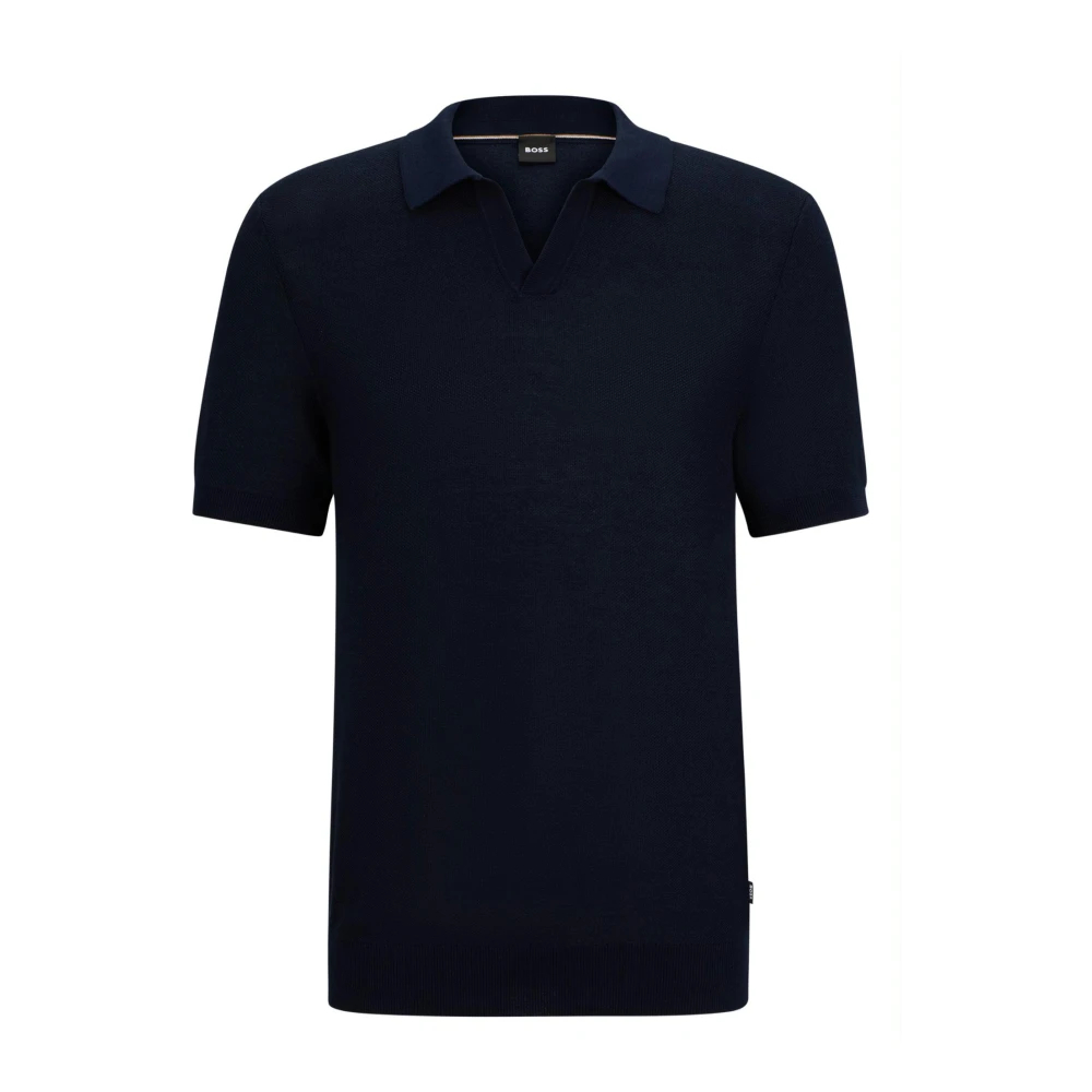 Hugo Boss Men's Blue Polo Shirts Medium