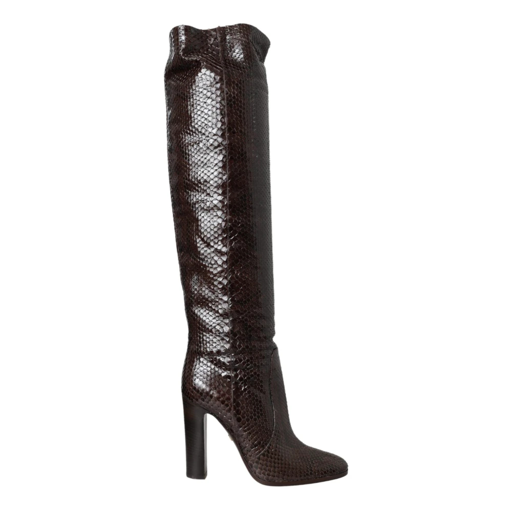Dolce & Gabbana Women's Brown High Boots Size 6