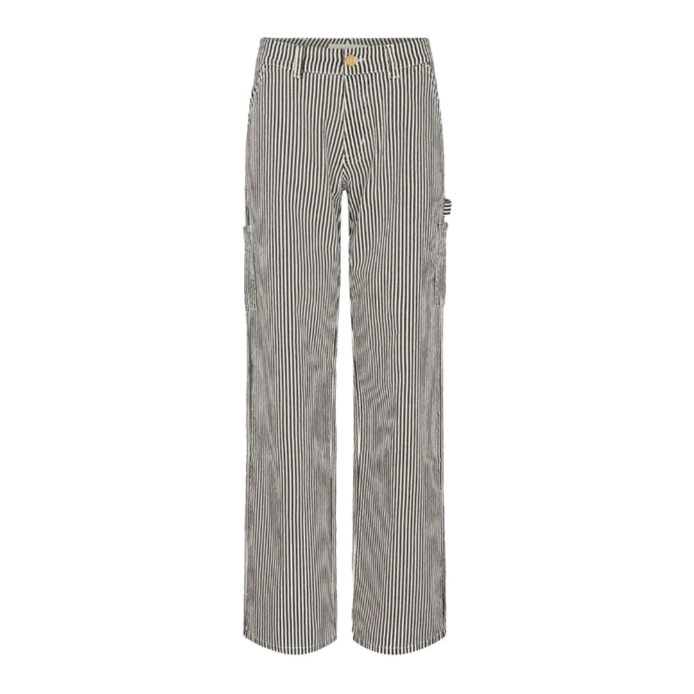 Sofie Schnoor Women's White Straight Trousers Medium