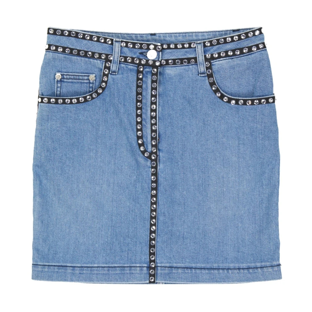 Moschino Women's Blue Denim Skirts Extra Small