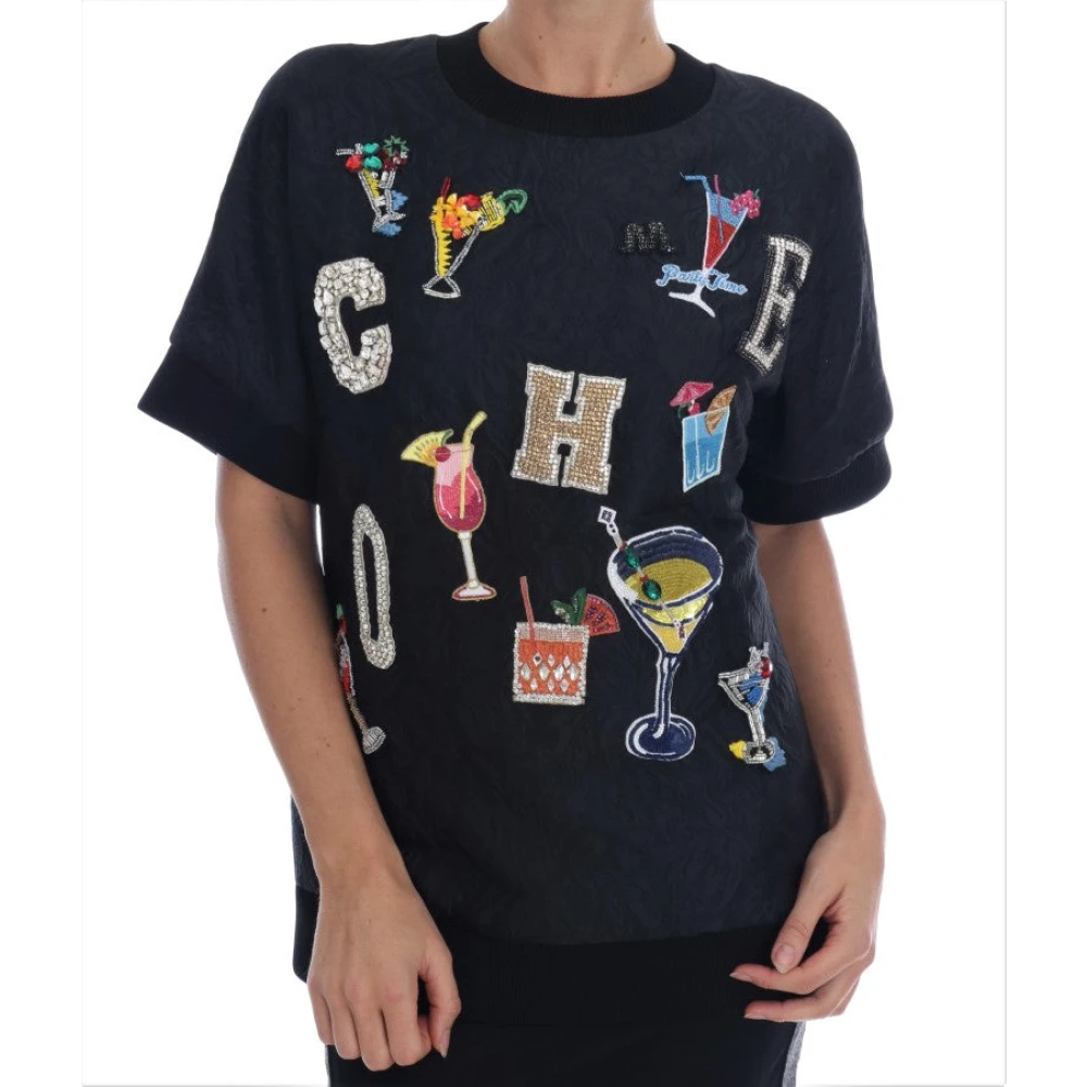 Dolce & Gabbana Women's Black T-Shirts 2XS