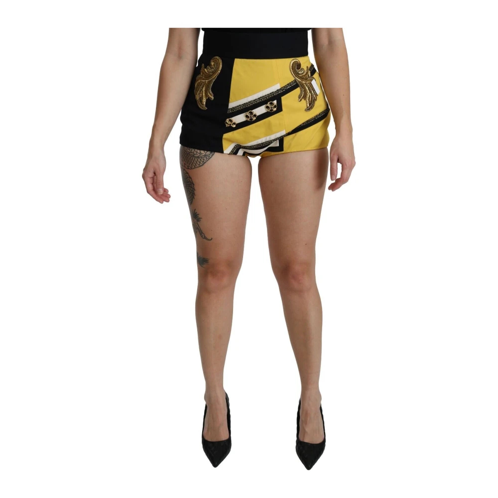 Dolce & Gabbana Women's Multicolor Short Shorts Extra Small