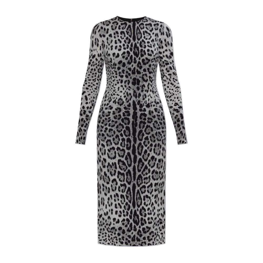 Dolce & Gabbana Women's Gray Midi Dresses Extra Small