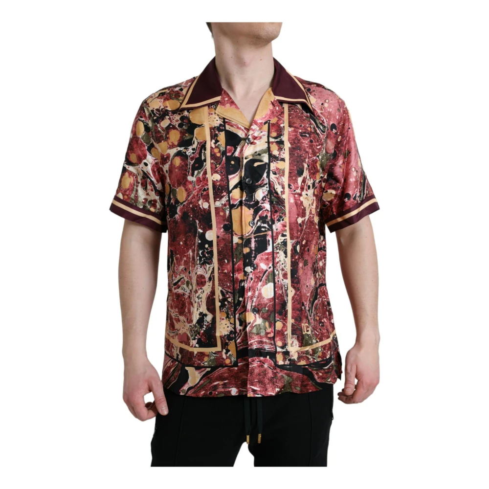 Dolce & Gabbana Men's Multicolor Short Sleeve Shirts Medium