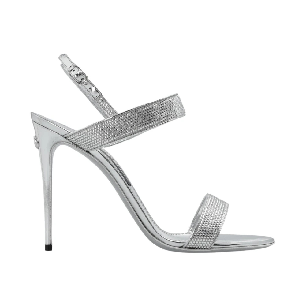 Dolce & Gabbana Women's Gray High Heel Sandals Size 6 Uk