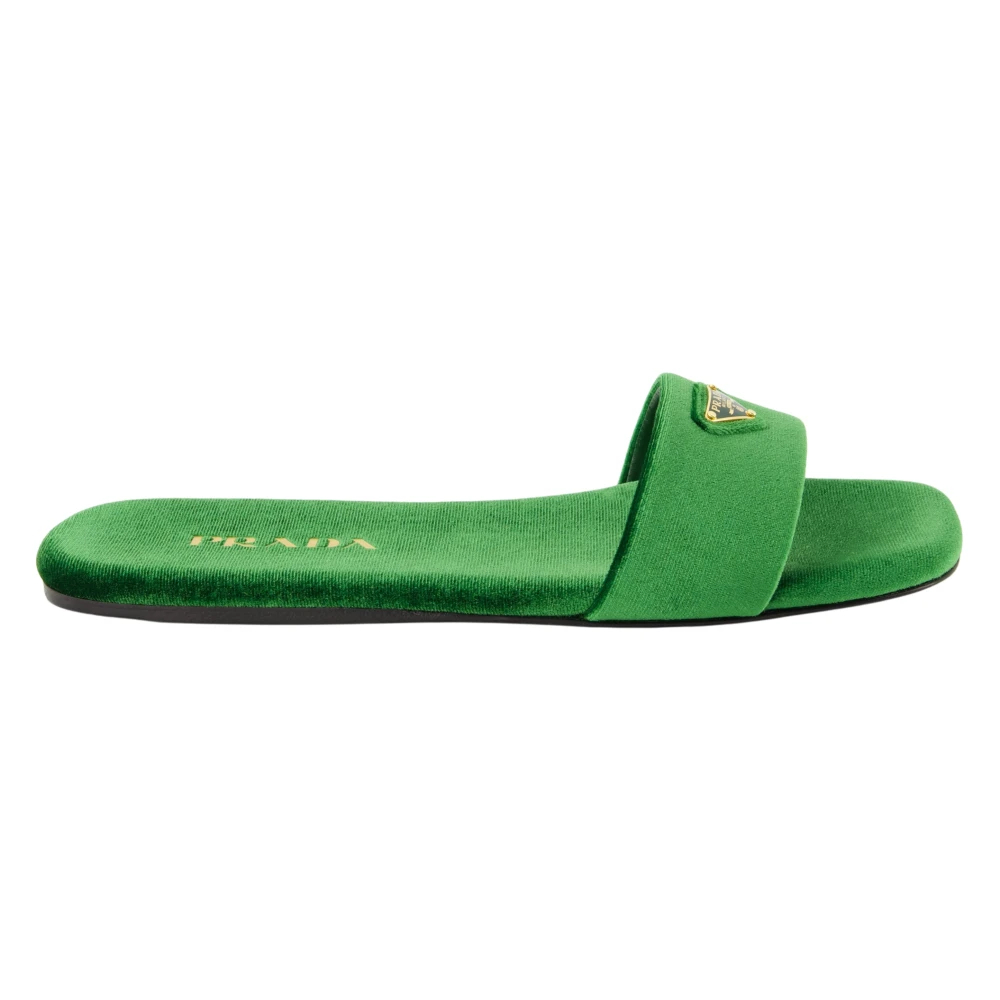 Prada Women's Green Sliders Size 4