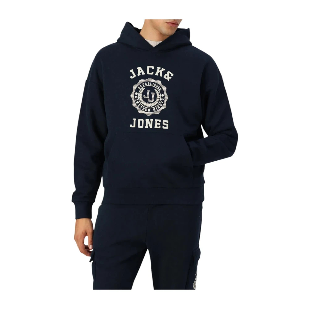 Jack & Jones Men's Blue Hoodies Small