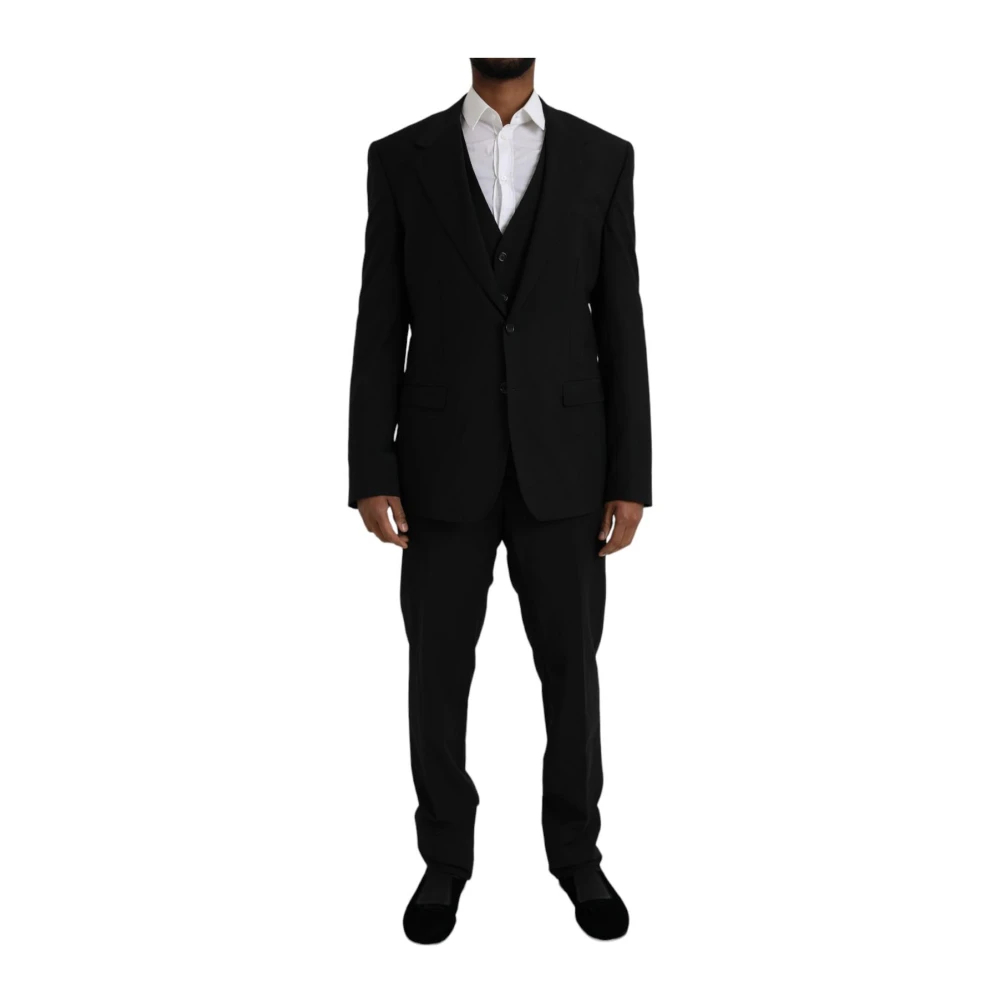 Dolce & Gabbana Men's Black Single Breasted Suits 2XL