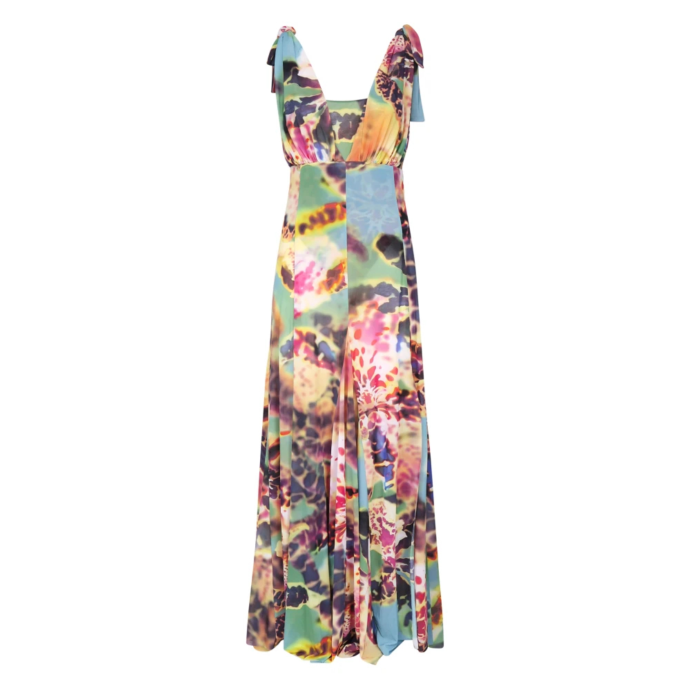 Pinko Women's Multicolor Maxi Dresses Extra Small