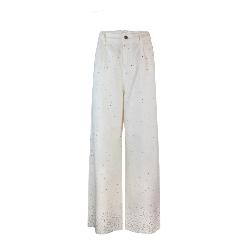 Liu Jo Women's White Wide Trousers W30