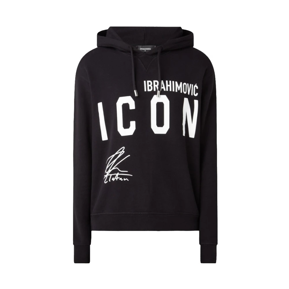 Dsquared2 Men's Black Hoodies Extra Large