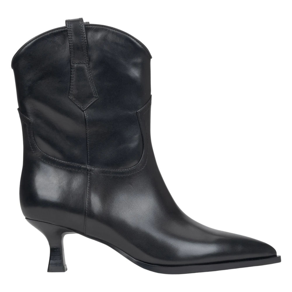 Estro Women's Black Cowboy Boots Size 2 Uk
