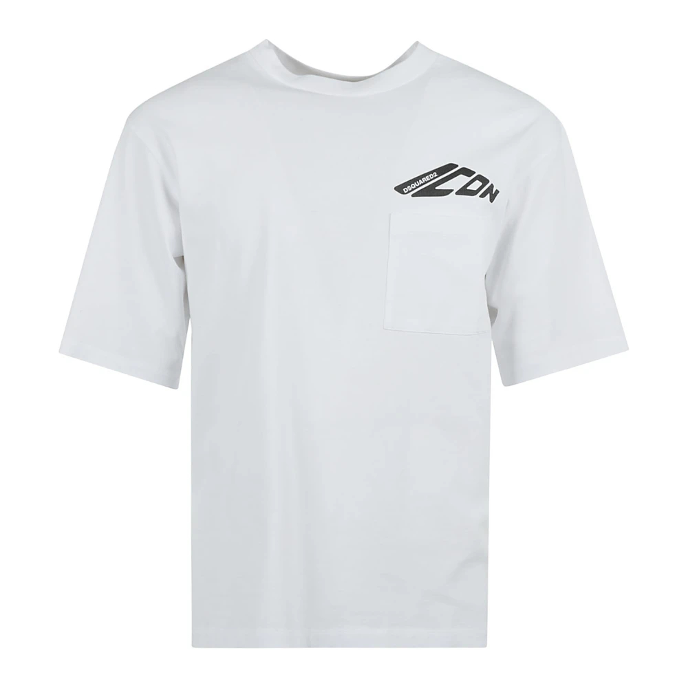 Dsquared2 Men's White T-Shirts Extra Small