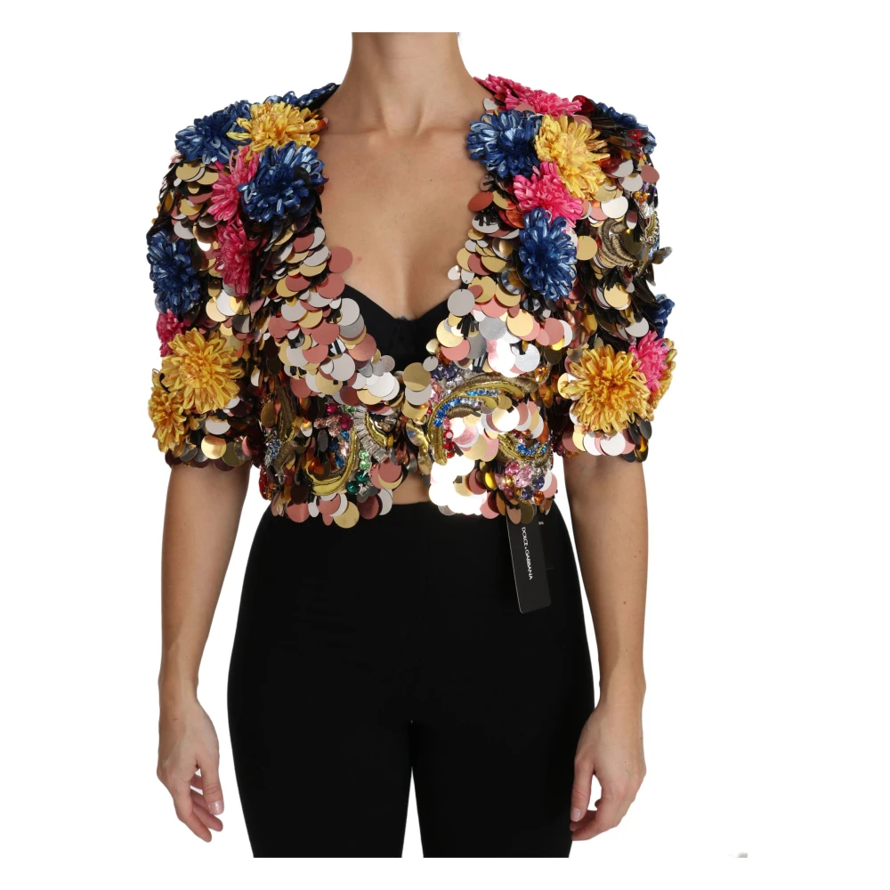 Dolce & Gabbana Women's Multicolor Light Jackets Extra Small