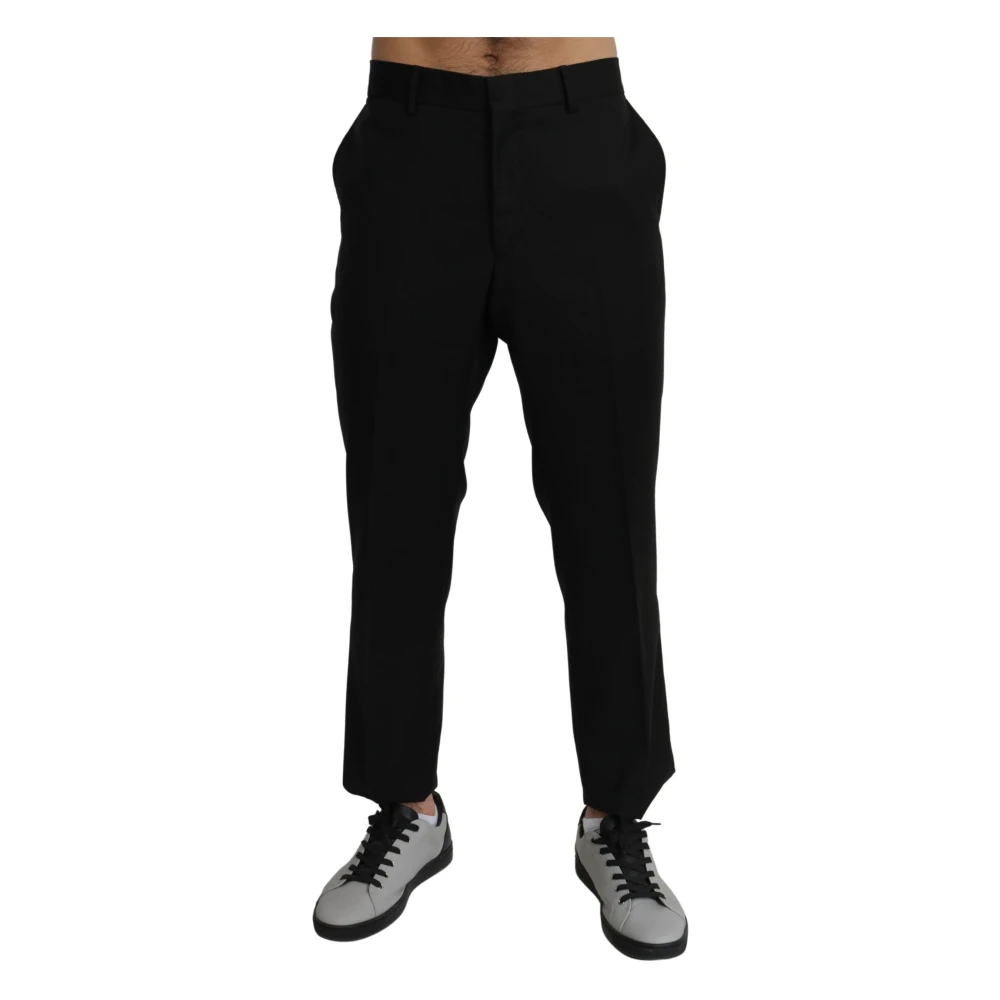 Dolce & Gabbana Men's Black Straight Trousers 3XL