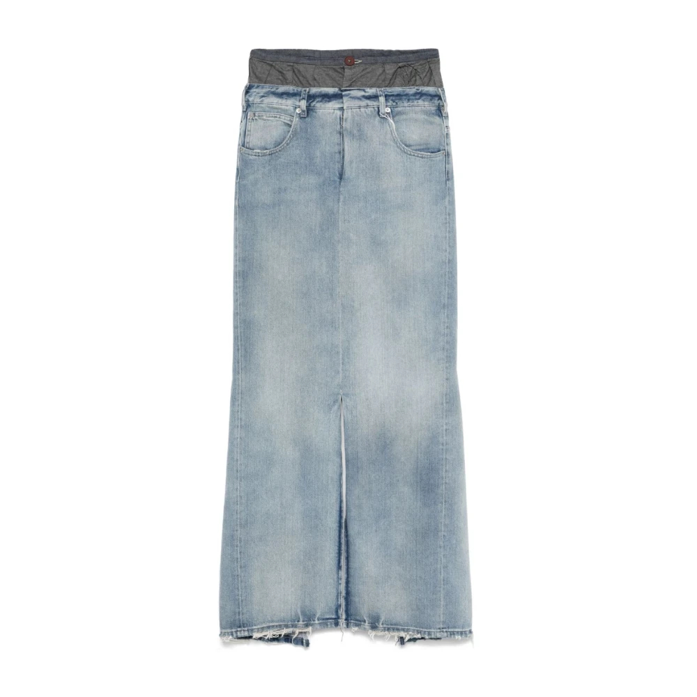 Maison Margiela Women's Blue Denim Skirts Medium