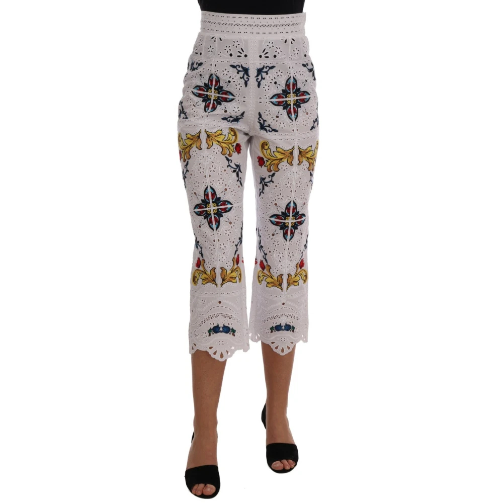 Dolce & Gabbana Women's Multicolor Cropped Trousers 2XS