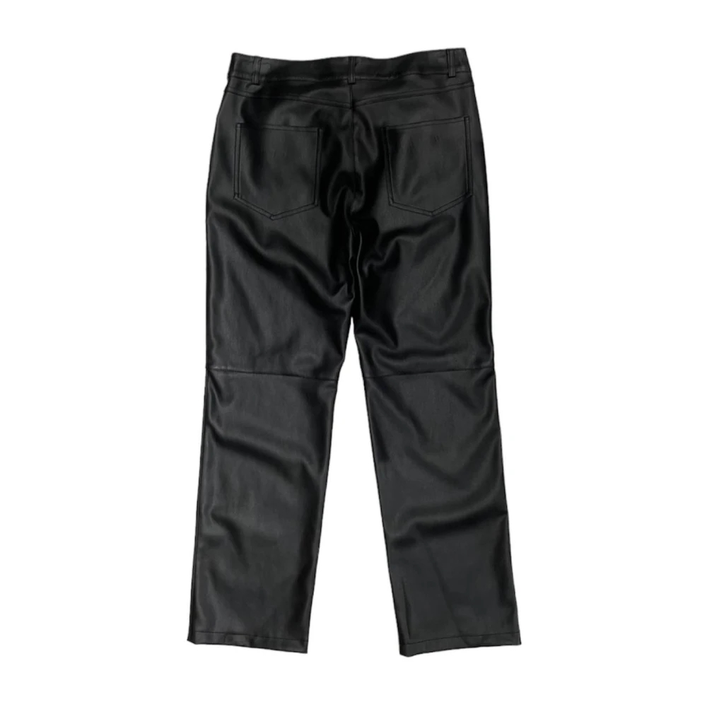 Max Mara Women's Black Straight Trousers Medium