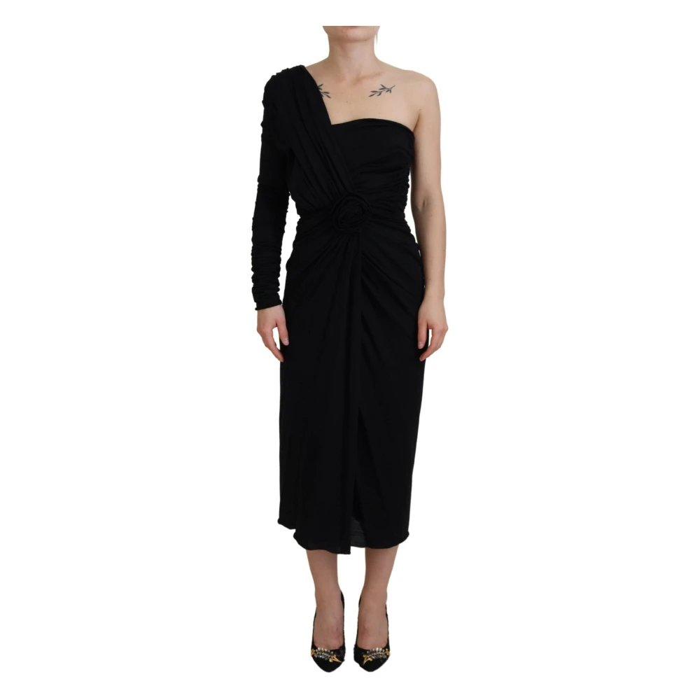 Dolce & Gabbana Women's Black Midi Dresses 2XS