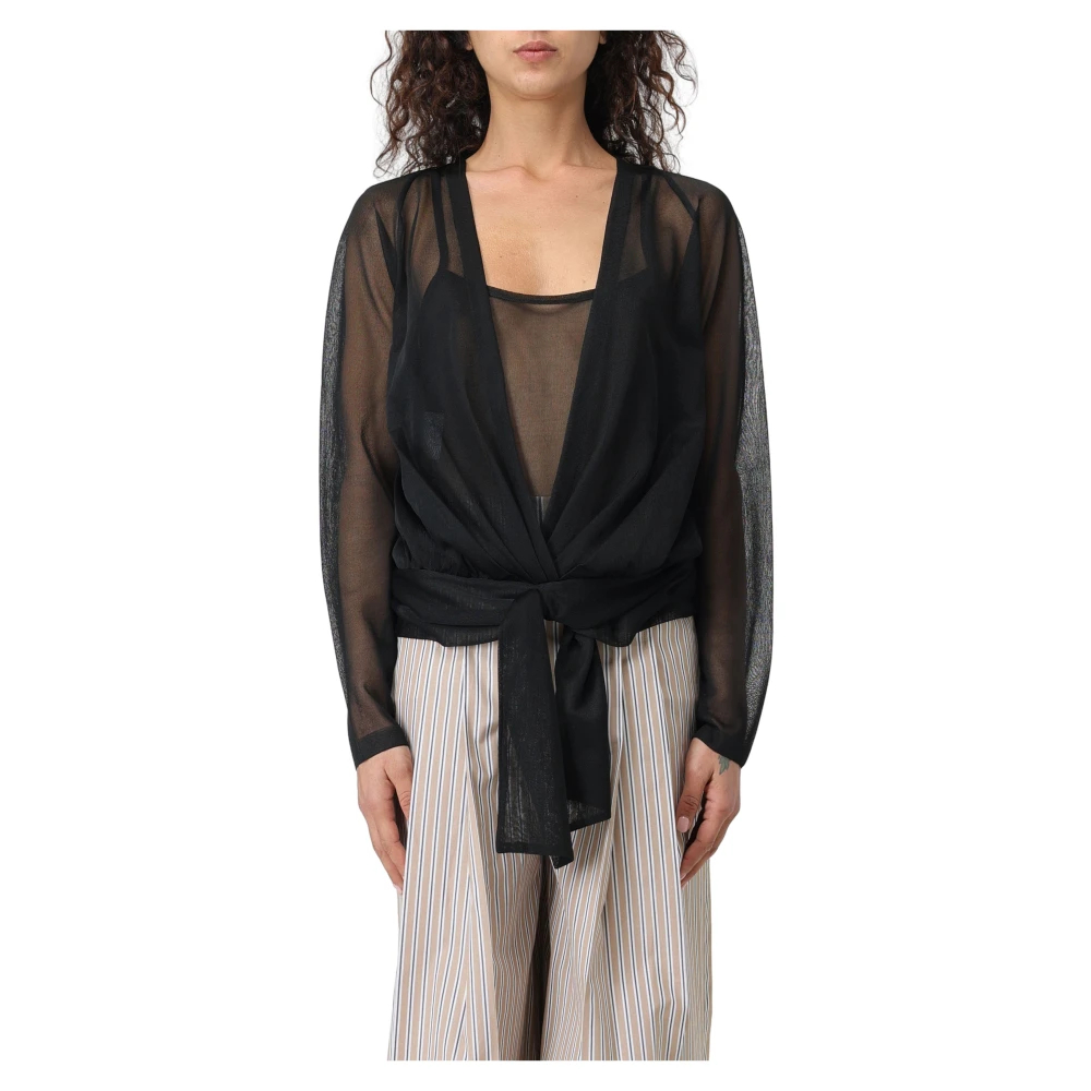 Alberta Ferretti Women's Black Blouses Medium