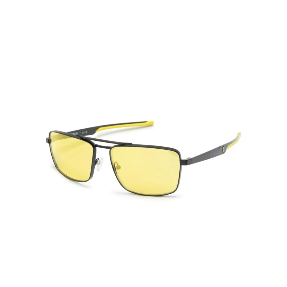 Ferrari Men's Black Sunglasses Medium