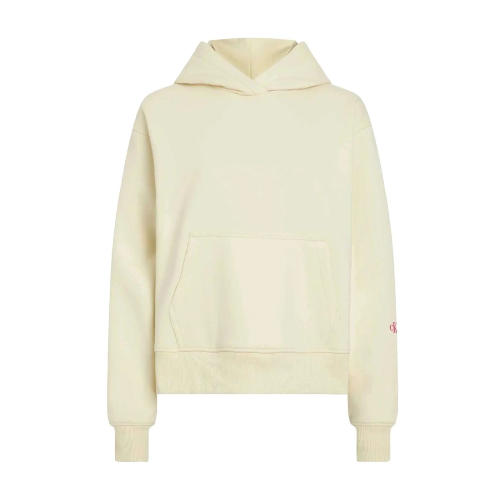 Calvin Klein Women's Beige Hoodies Extra Small