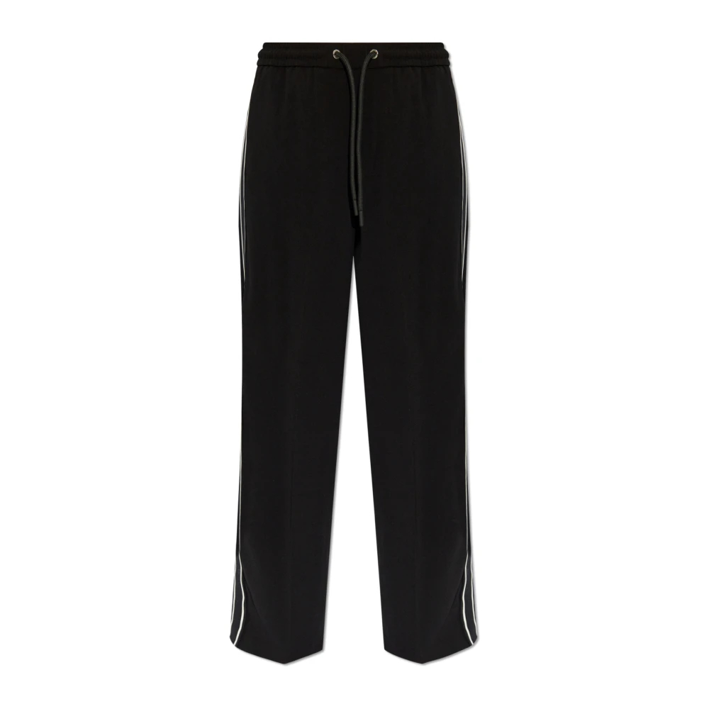 Moncler Women's Black Straight Trousers Extra Small