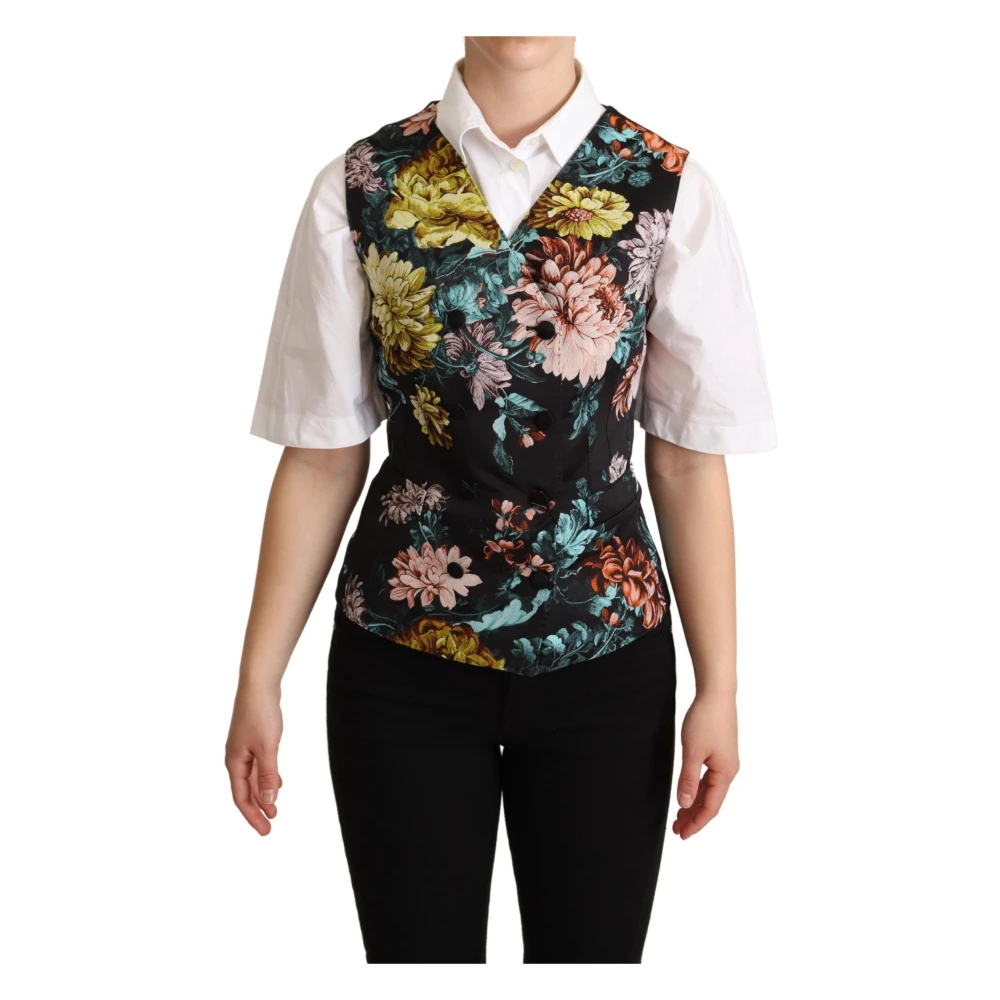 Dolce & Gabbana Women's Multicolor Vests 2XS