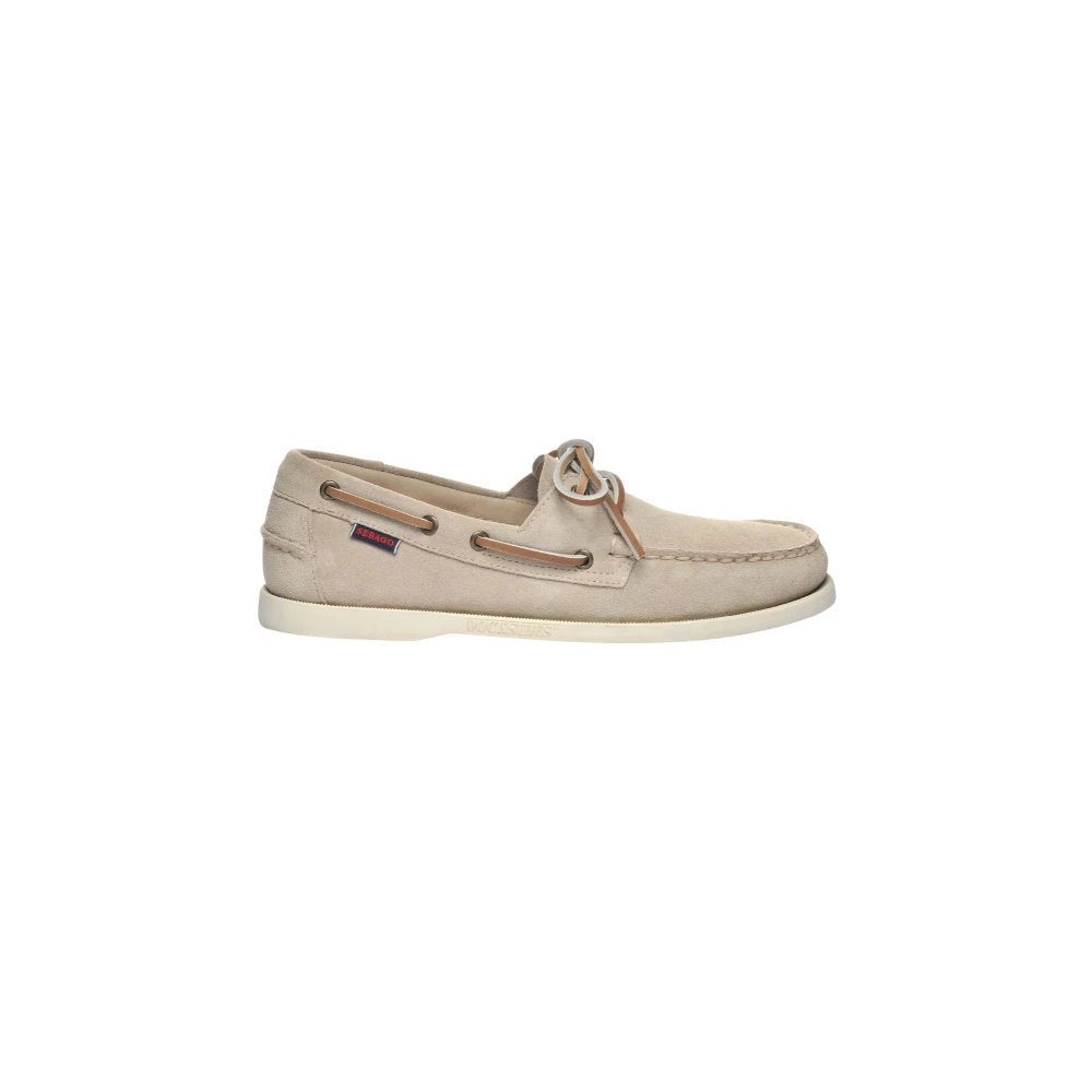 Sebago Men's Beige Sailor Shoes Size 7