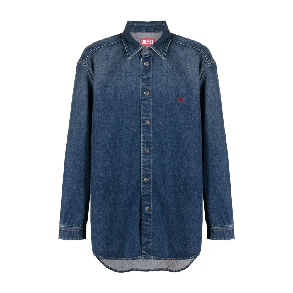 Diesel Men's Blue Denim Shirts Small
