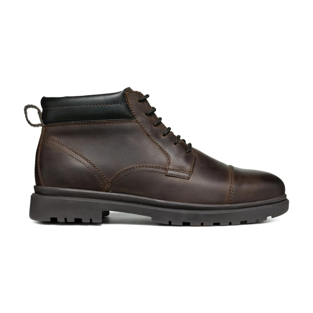 Geox Men's Brown Lace-Up Boots Size 8 Uk