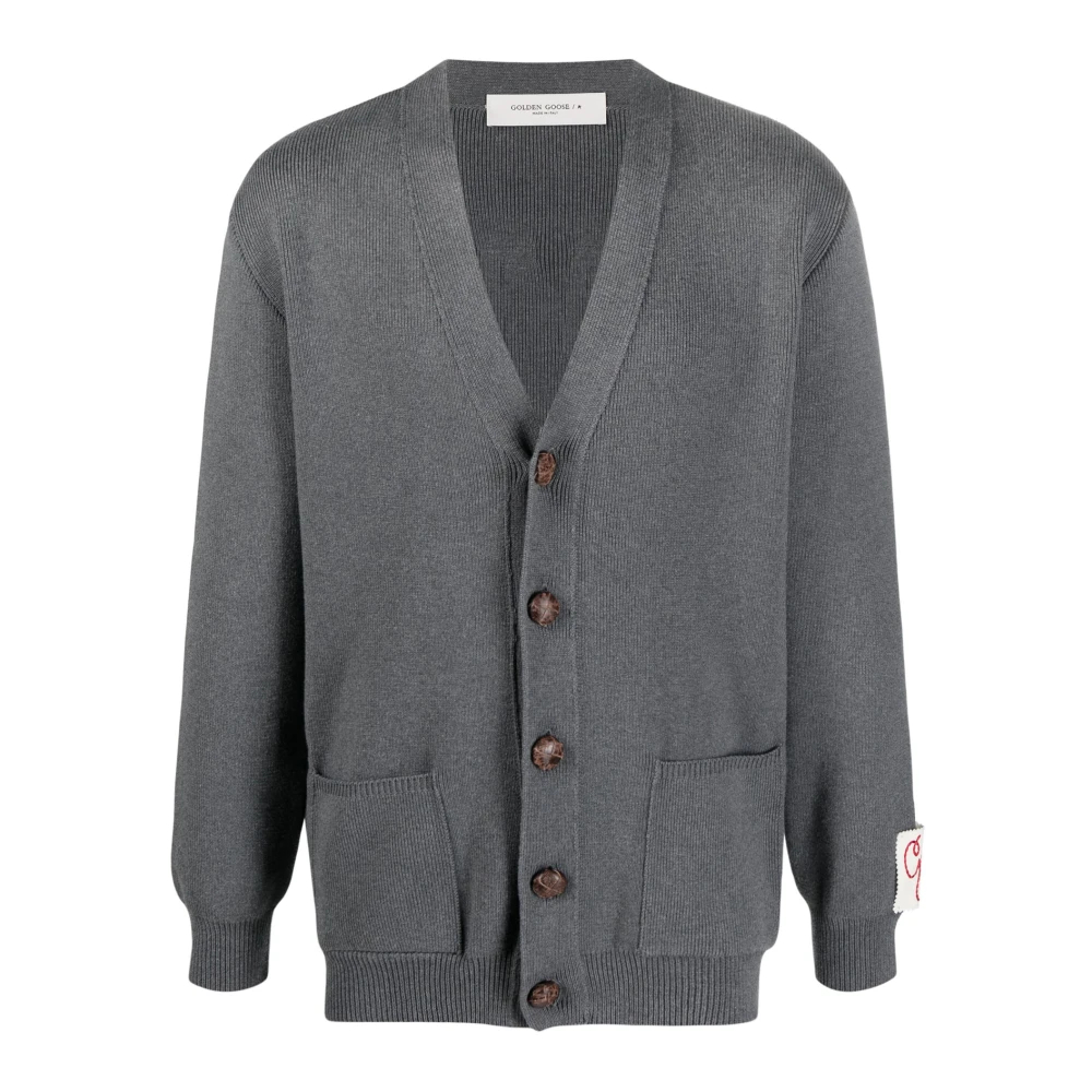 Golden Goose Men's Gray Cardigans Small